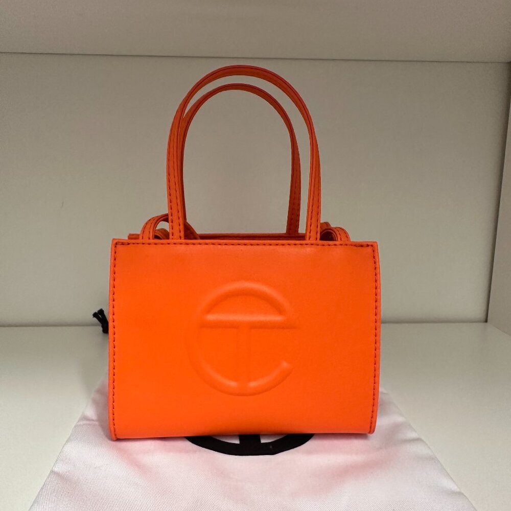 TELFAR Small Shopping Bag: OS, Orange